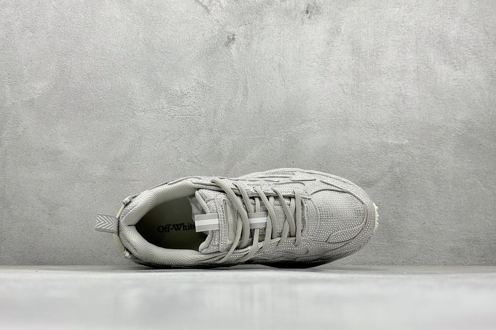 500 S版Off-White C/O VirGil Abloh 人气单品 2024s OW最新款情侣款跑鞋