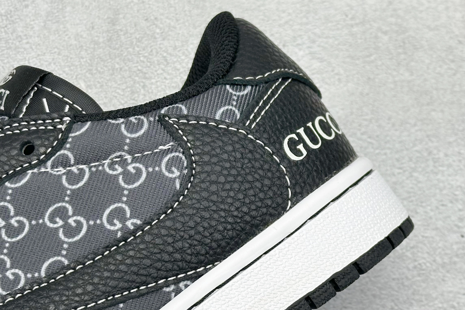280 XC版Travis Scott x Fragment Design x Air Jordan 1 Low SP AJ1 乔1 古驰联名 黑荔纹 低帮文化休闲板鞋 DZ5899-002