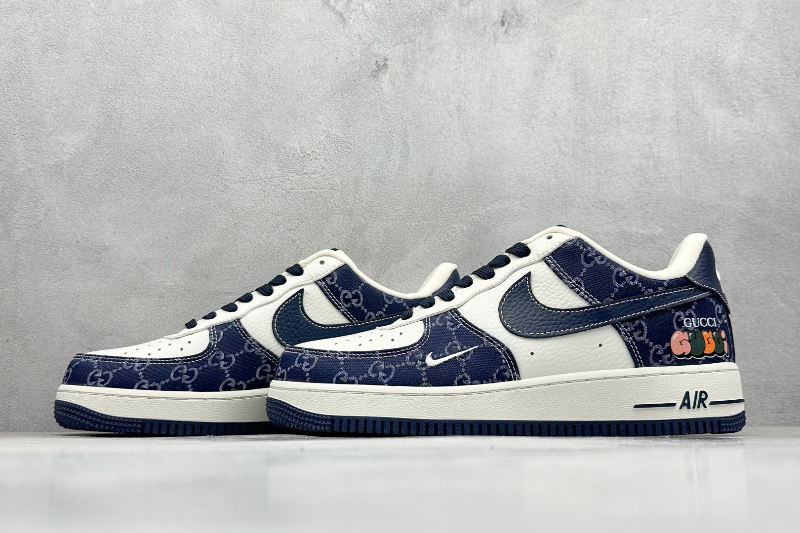 260 SC版Nike Air Force 1'07 Low 古驰联名 藏蓝牛仔 空军一号低帮休闲板鞋 SC0601-568