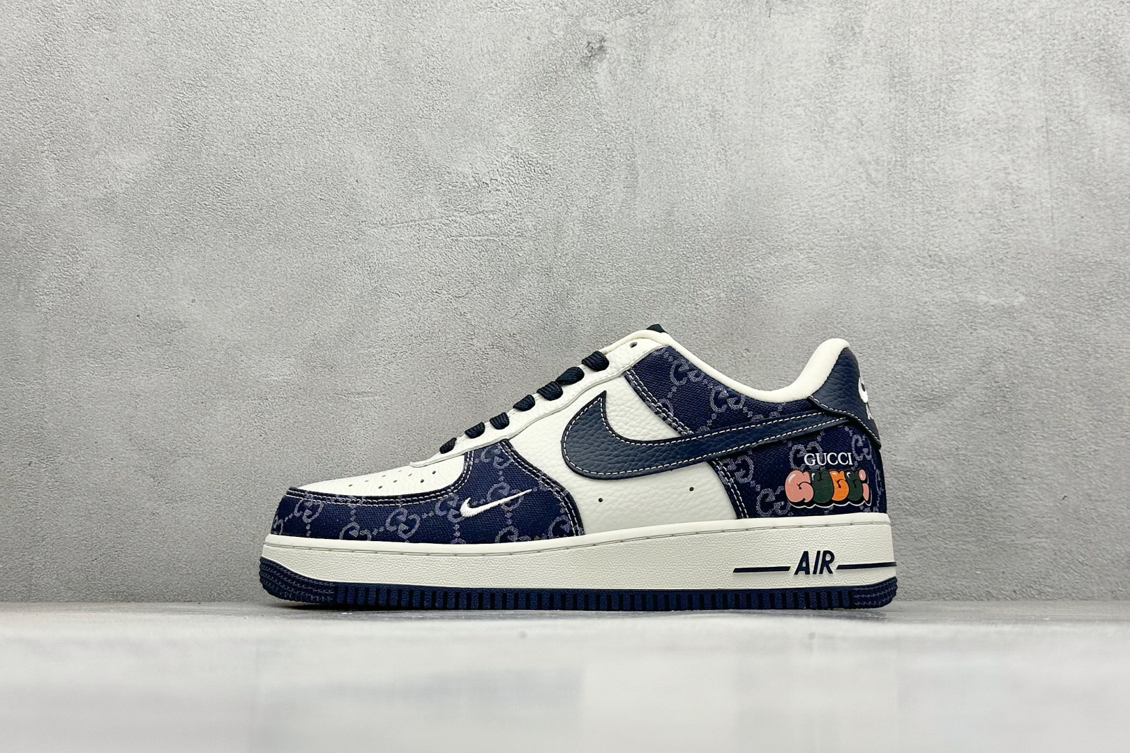 260 SC版Nike Air Force 1'07 Low 古驰联名 藏蓝牛仔 空军一号低帮休闲板鞋 SC0601-568