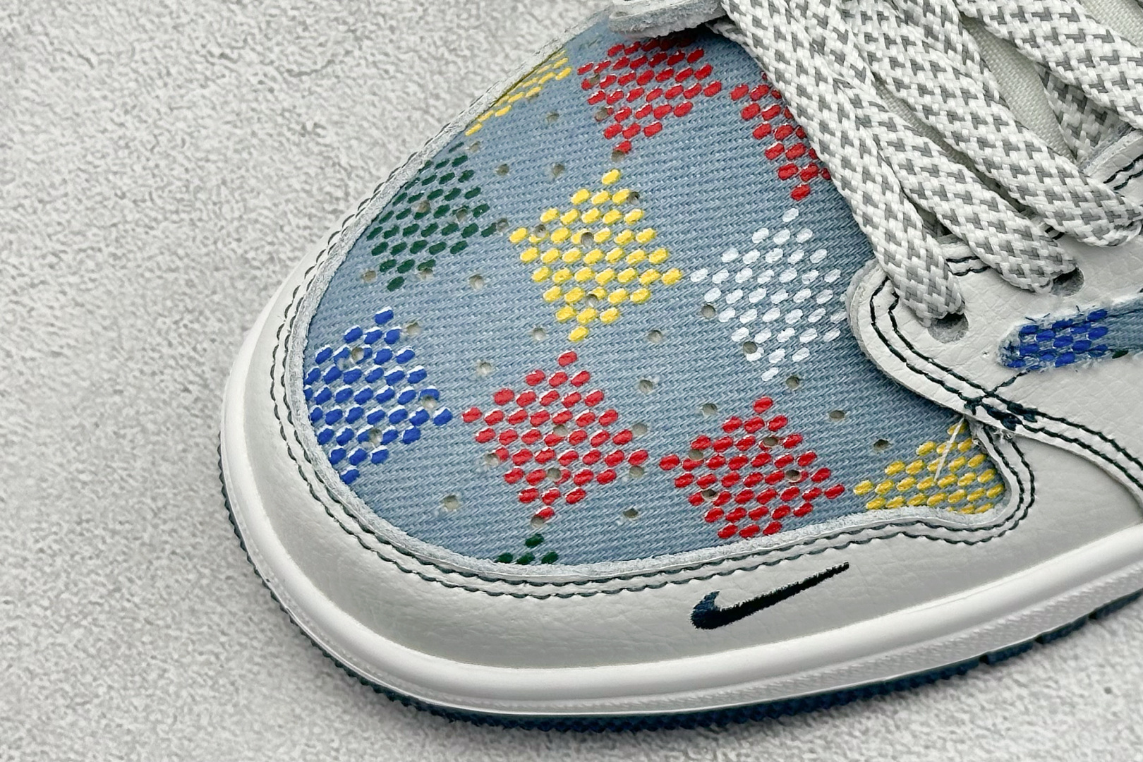 280 XC版Travis Scott x Fragment Design x Air Jordan 1 Low SP AJ1 乔1 LV联名 黑线彩勾 低帮文化休闲板鞋  DZ5899-011