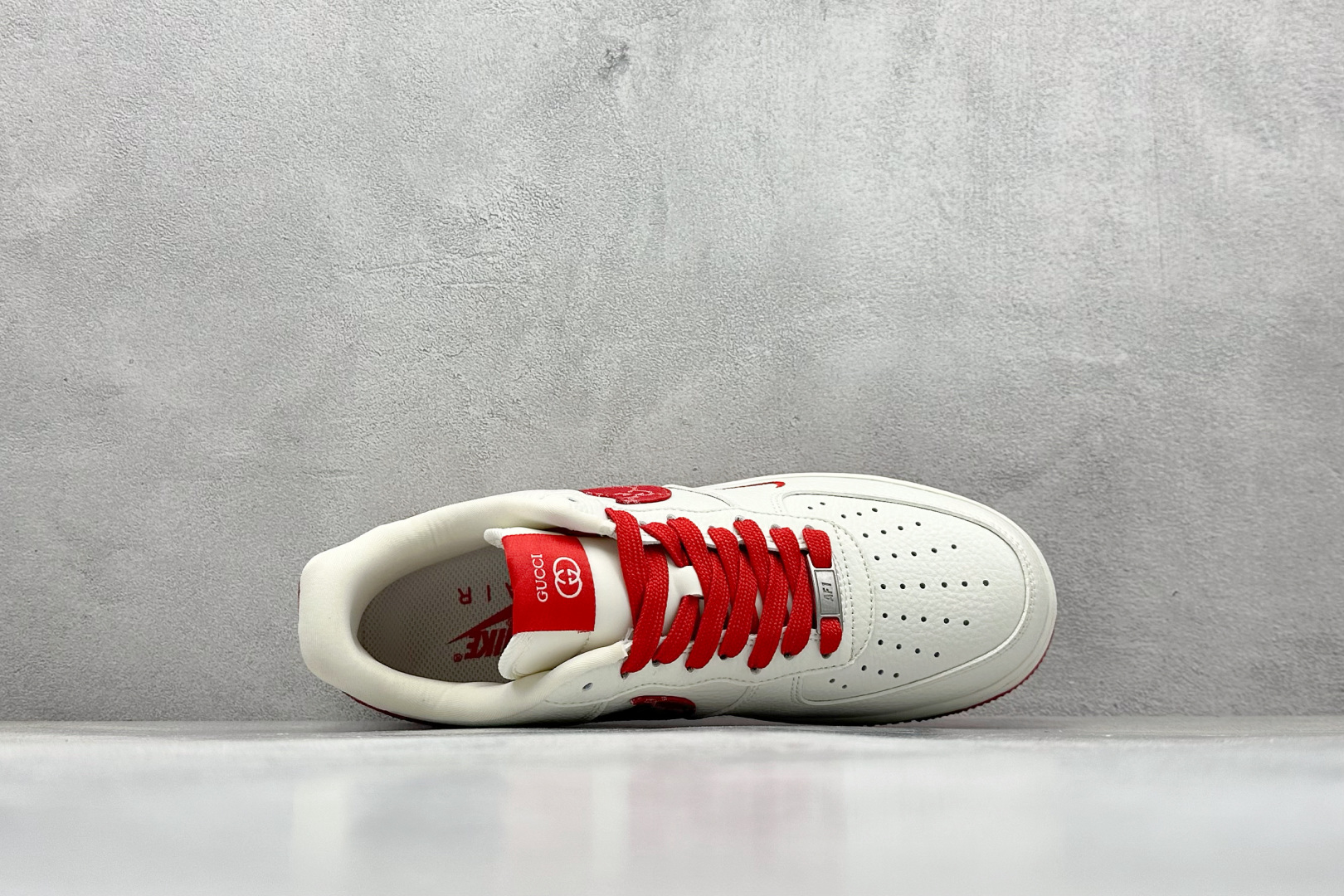 260 SC版Nike Air Force 1'07 Low 古驰联名 白红 空军一号低帮休闲板鞋  SC0601-570