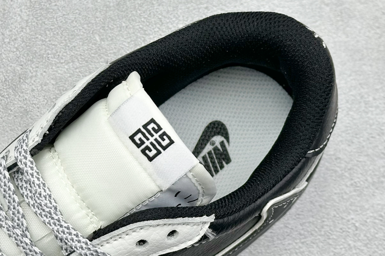 280 XC版Travis Scott x Fragment Design x Air Jordan 1 Low SP AJ1 乔1 纪梵希联名 泼墨米黑 低帮文化休闲板鞋  DZ5899-005