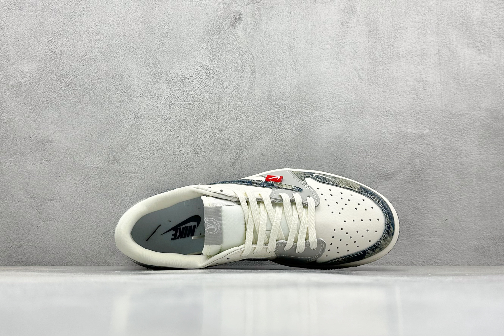 280 SC版Travis Scott x Fragment Design x Air Jordan 1 Low SP AJ1 乔1 LV联名 扎染牛仔 低帮文化休闲板鞋  LD2028-048