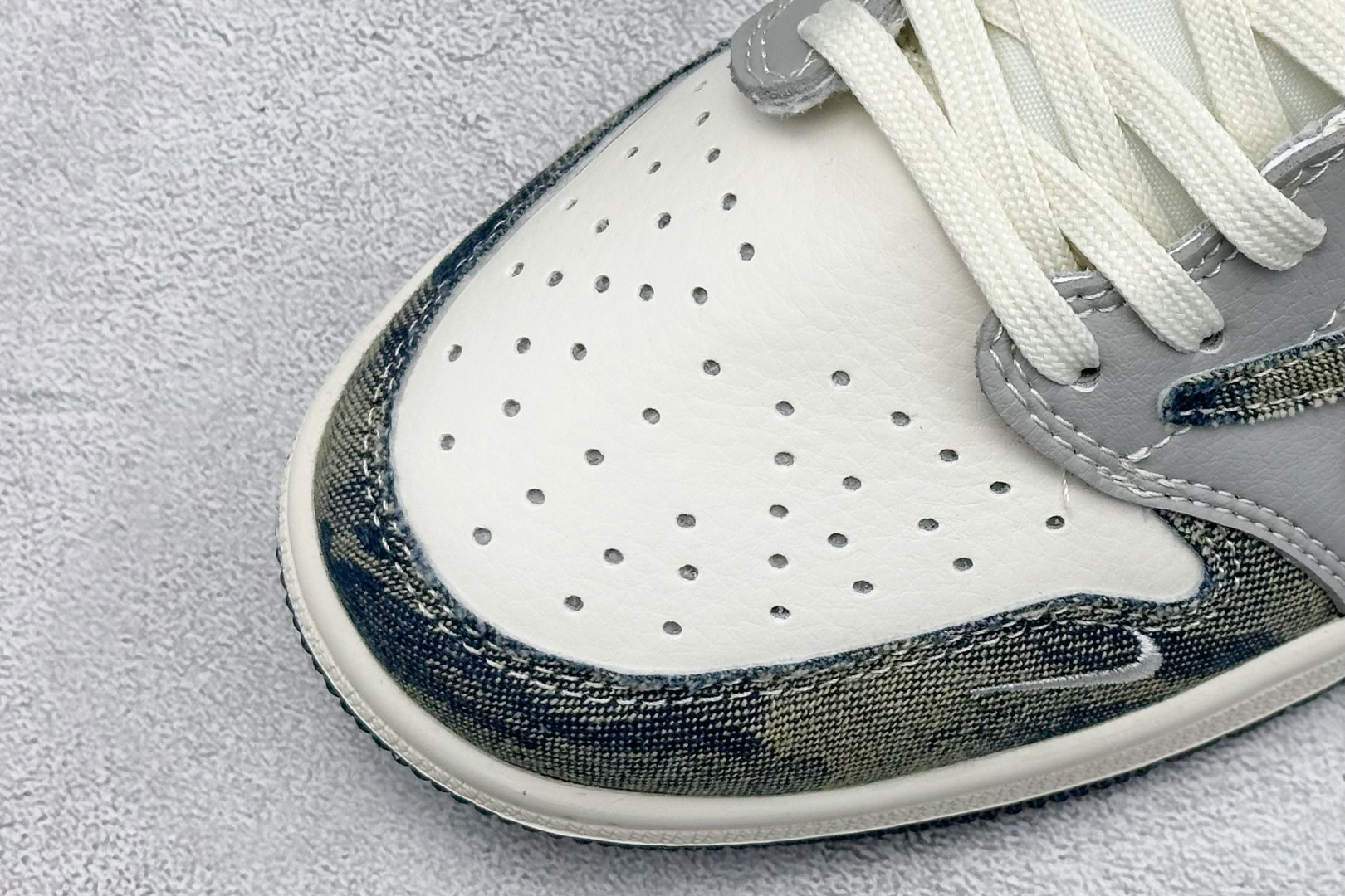 280 SC版Travis Scott x Fragment Design x Air Jordan 1 Low SP AJ1 乔1 LV联名 扎染牛仔 低帮文化休闲板鞋  LD2028-048