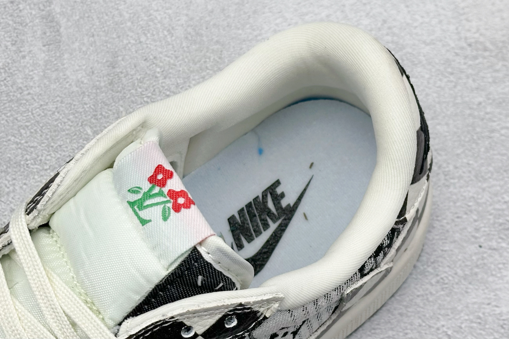 280 SC版Travis Scott x Fragment Design x Air Jordan 1 Low SP AJ1 乔1 LV联名 黑白格牛仔 低帮文化休闲板鞋  LD2028-043