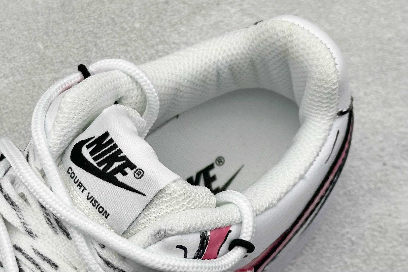 210 Nike Court VisiLow 定制涂鸦绑带 校园风低帮复古篮球板鞋 DH3158-101