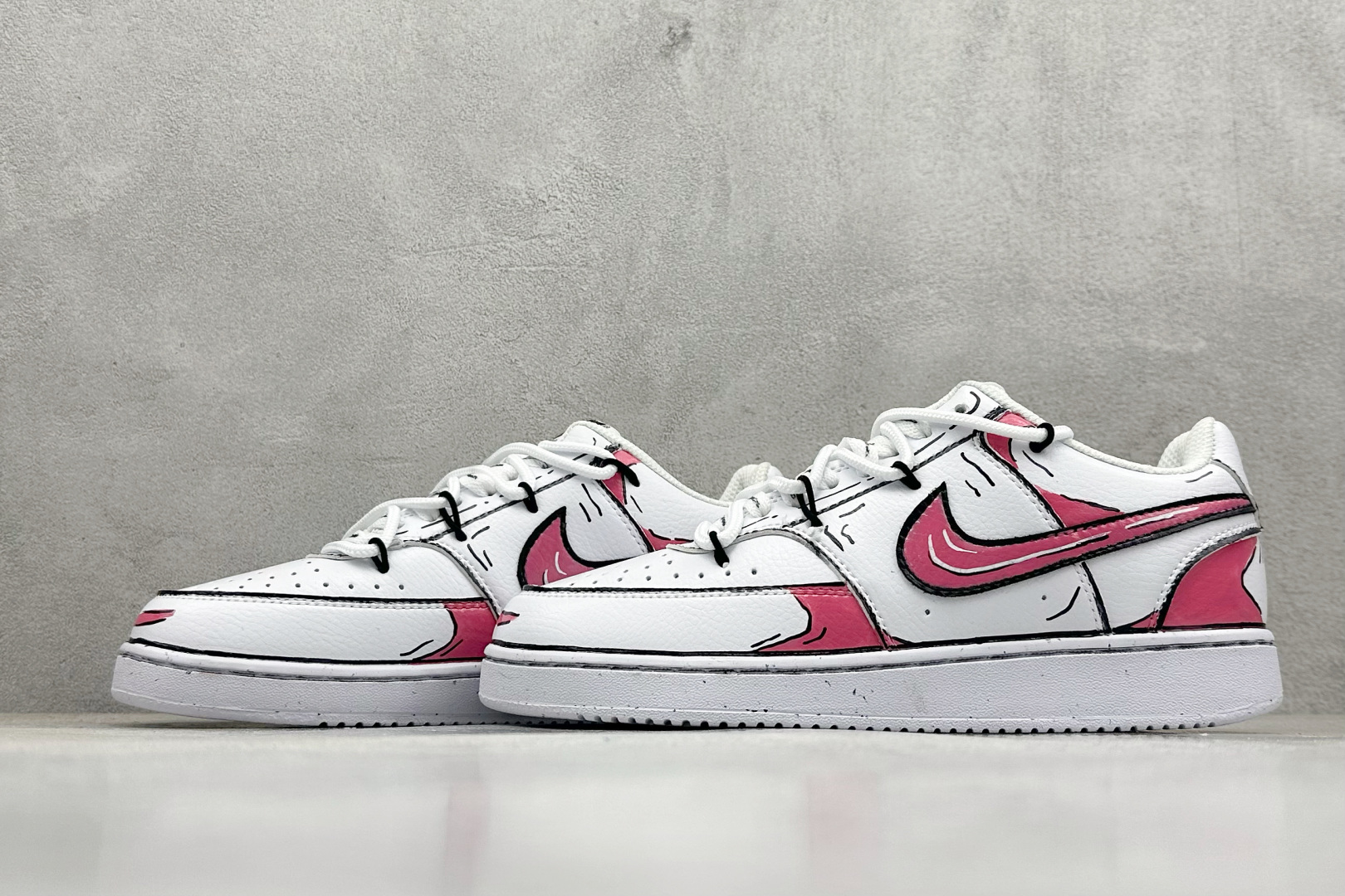 210 Nike Court VisiLow 定制涂鸦绑带 校园风低帮复古篮球板鞋 DH3158-101