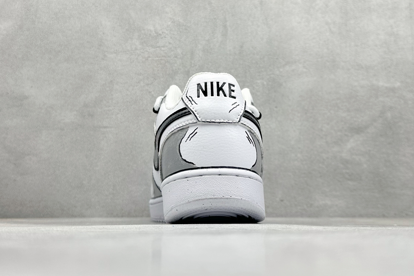 210 Nike Court VisiLow 定制涂鸦绑带 校园风低帮复古篮球板鞋 DH2987-101