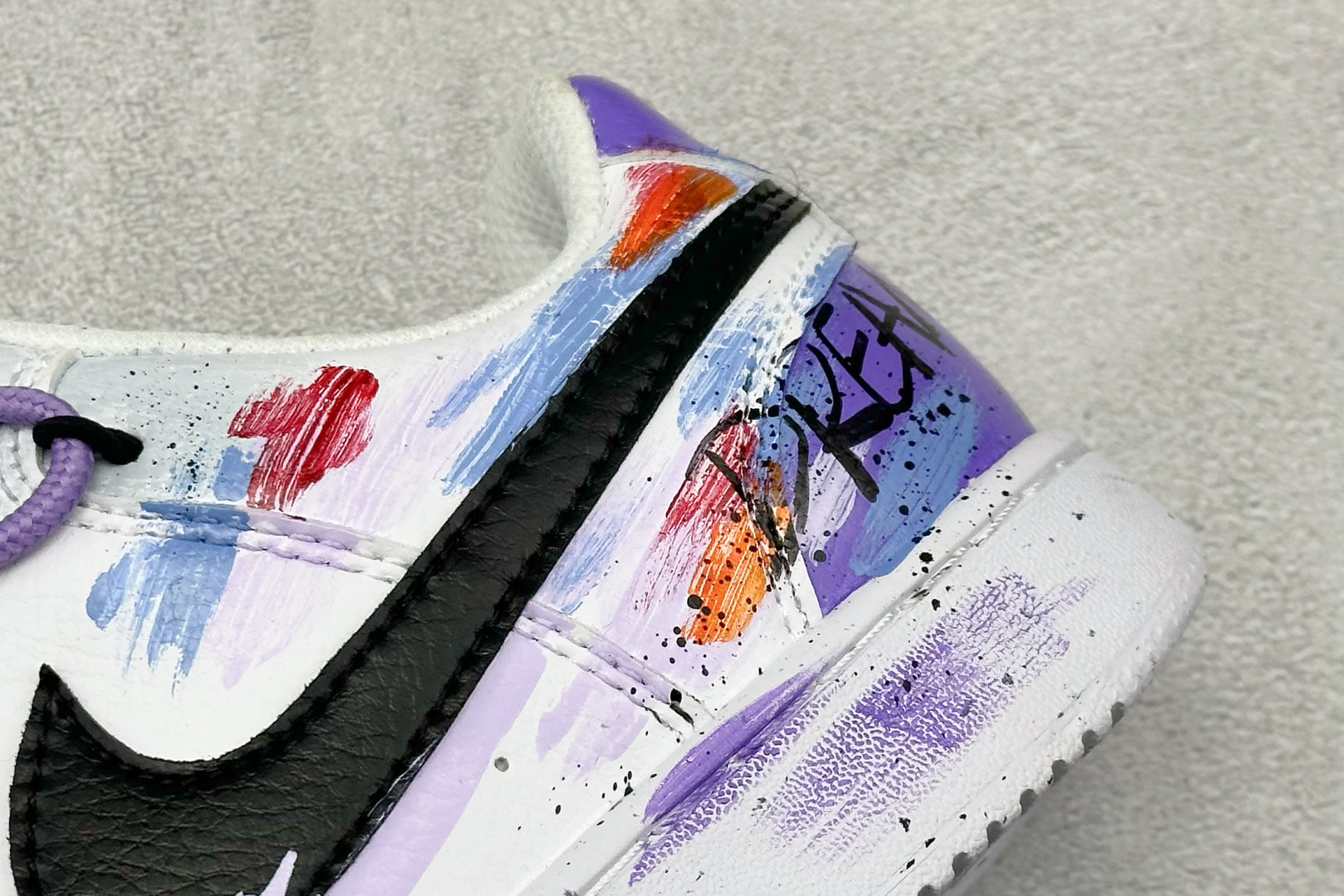 260 Nike Court VisiLow 定制涂鸦绑带 校园风低帮复古篮球板鞋 DH3158-101