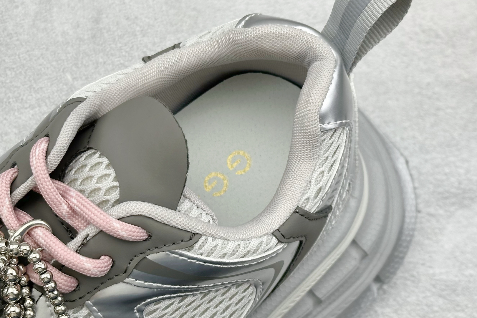 220 GG-CC Chunky Low珍珠休闲运动厚底增高老爹鞋