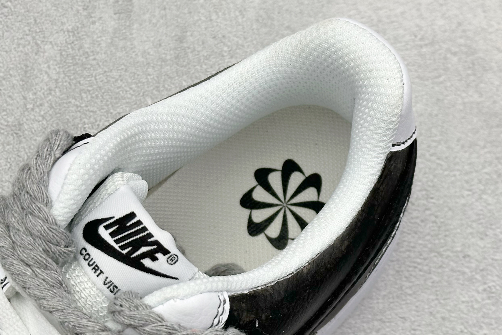 Nike Court Vision Low 绑带手绘涂鸦 休闲运动板鞋 低帮百搭透气休闲运动板 DH2987-101-莆田鞋,莆田鞋货源,高仿鞋,高仿鞋货源,安福档口,莆田高仿鞋,莆田鞋批发,高仿鞋批发,莆田高仿运动鞋,高仿运动鞋,莆田运动鞋 Nike Court Vision Low 绑带手绘涂鸦 休闲运动板鞋 低帮百搭透气休闲运动板 DH2987-101