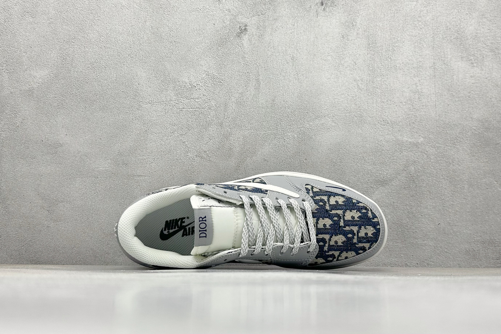 XC版Travis Scott x Fragment Design x Air Jordan 1 Low SP AJ1 乔1 迪奥联名 经典灰花纹 低帮文化休闲板鞋 DZ5899-004