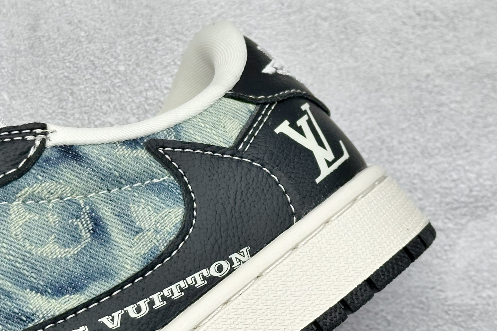 SC版Travis Scott x Fragment Design x Air Jordan 1 Low SP AJ1 乔1 LV联名 复古牛仔 低帮文化休闲板鞋 LD2028-045