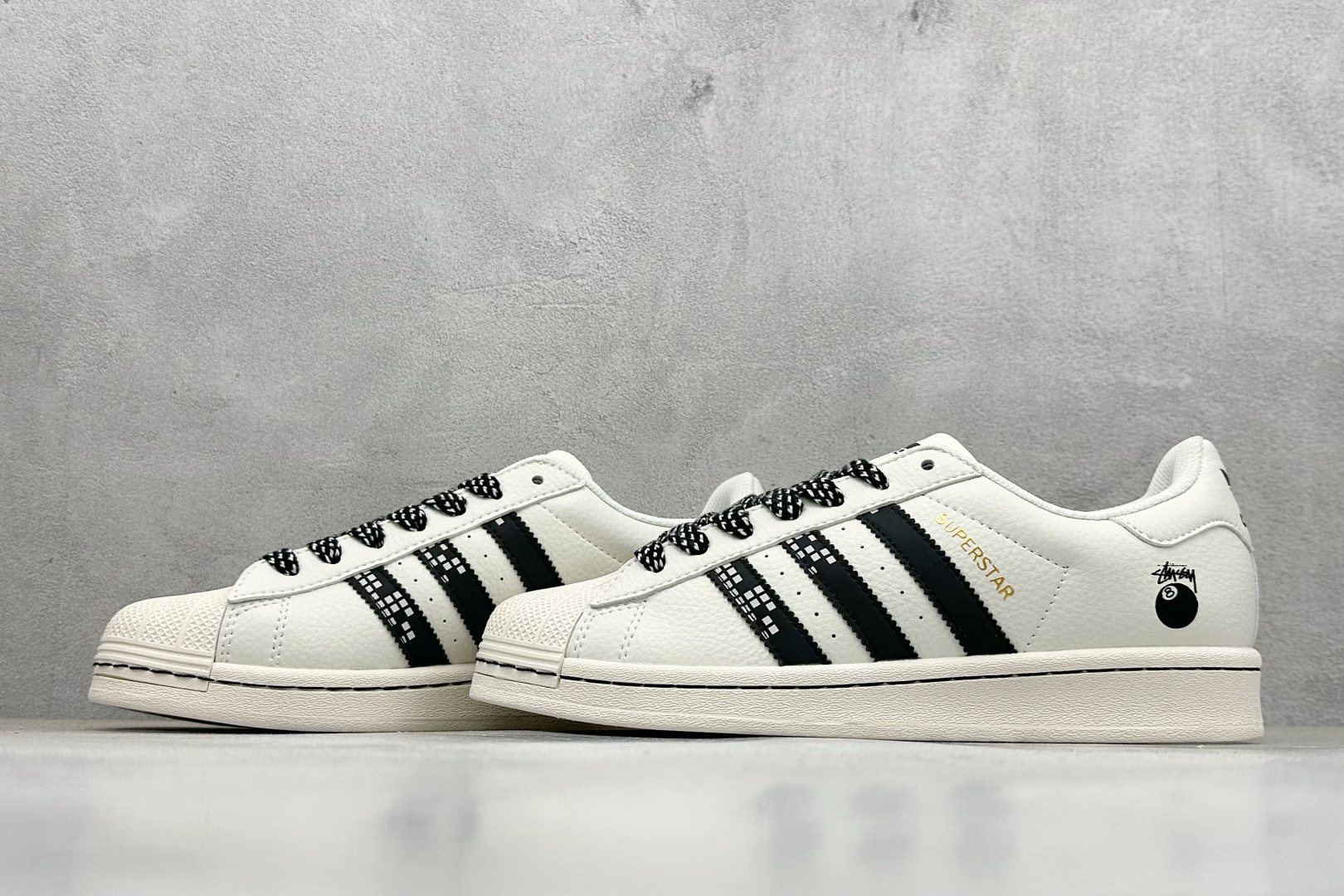 220 AD Originals Superstar x Stussy 白黑 SD6816