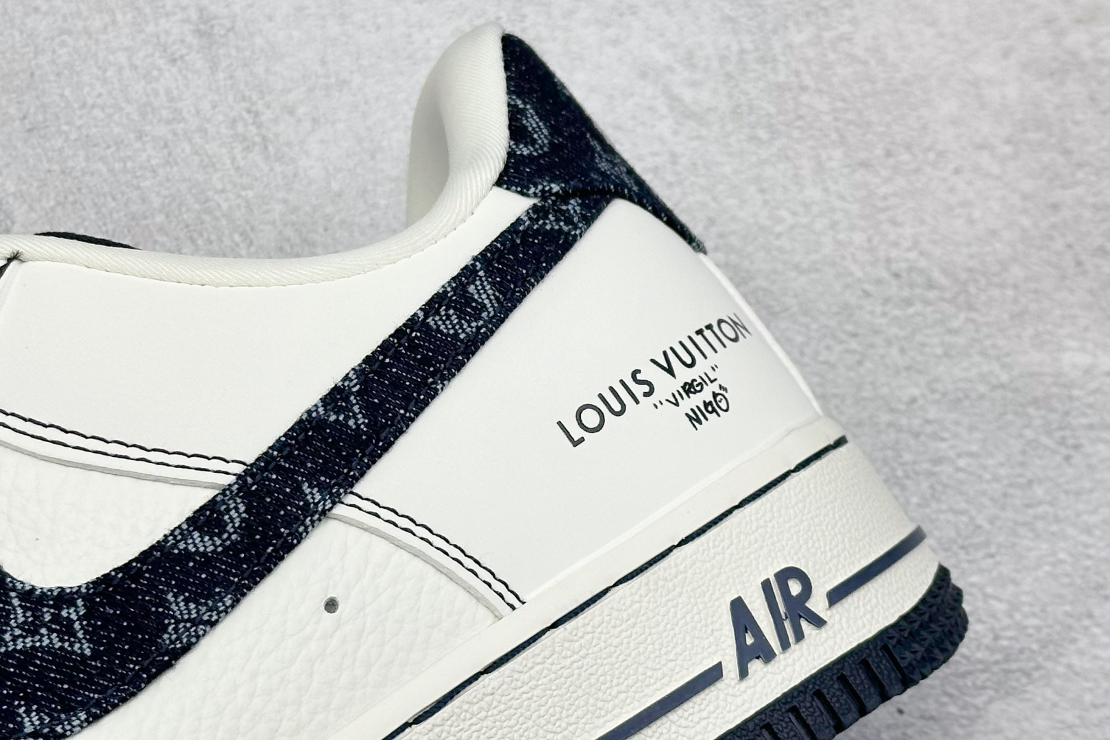 SC版Nike Air Force 1'07 Low LV联名 拼接牛仔 空军一号低帮休闲板鞋 SC0601-556