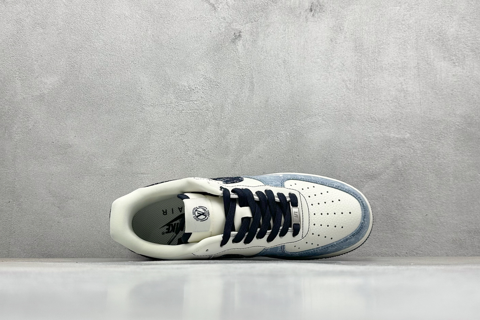 SC版Nike Air Force 1'07 Low LV联名 拼接牛仔 空军一号低帮休闲板鞋 SC0601-556