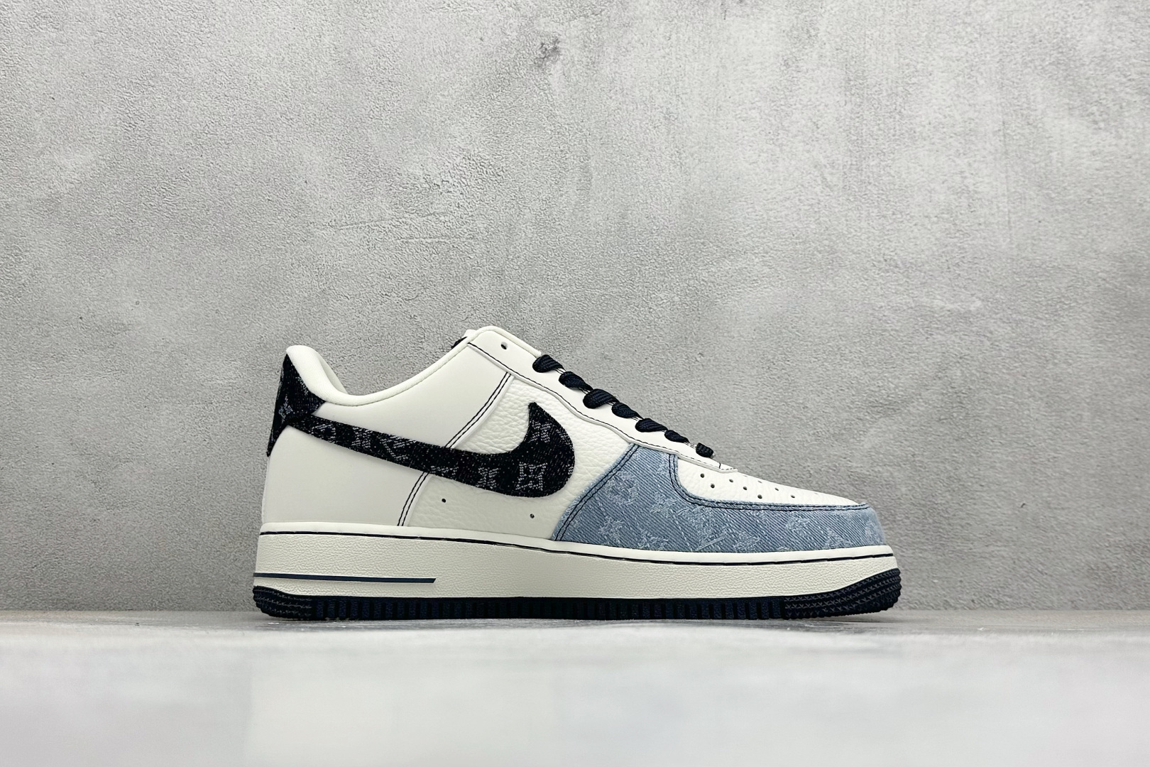 SC版Nike Air Force 1'07 Low LV联名 拼接牛仔 空军一号低帮休闲板鞋 SC0601-556