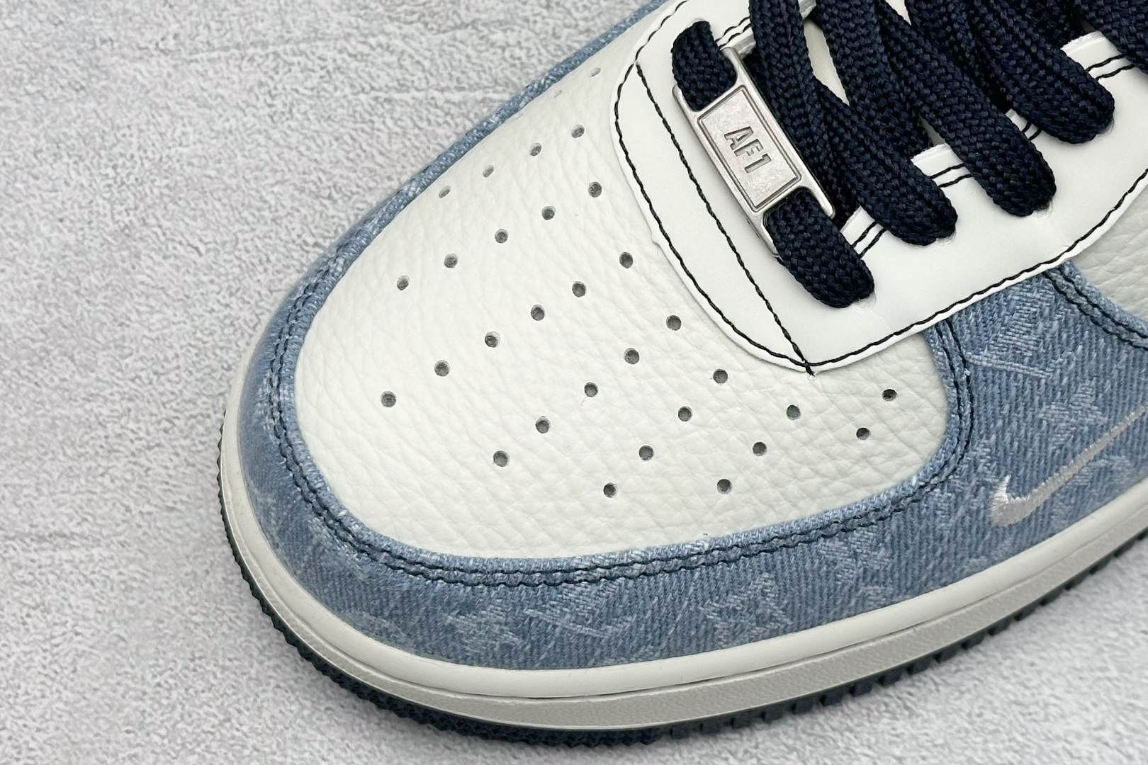 SC版Nike Air Force 1'07 Low LV联名 拼接牛仔 空军一号低帮休闲板鞋 SC0601-556