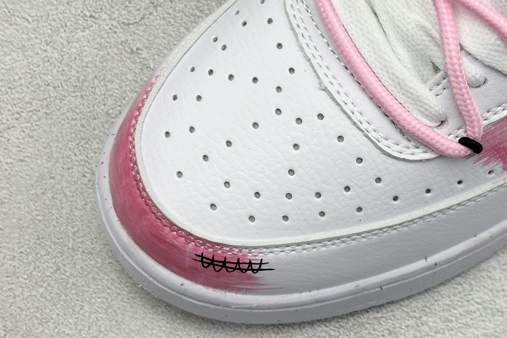 Nike Court Vision Low 定制涂鸦绑带 校园风低帮复古篮球板鞋 DH3158-101