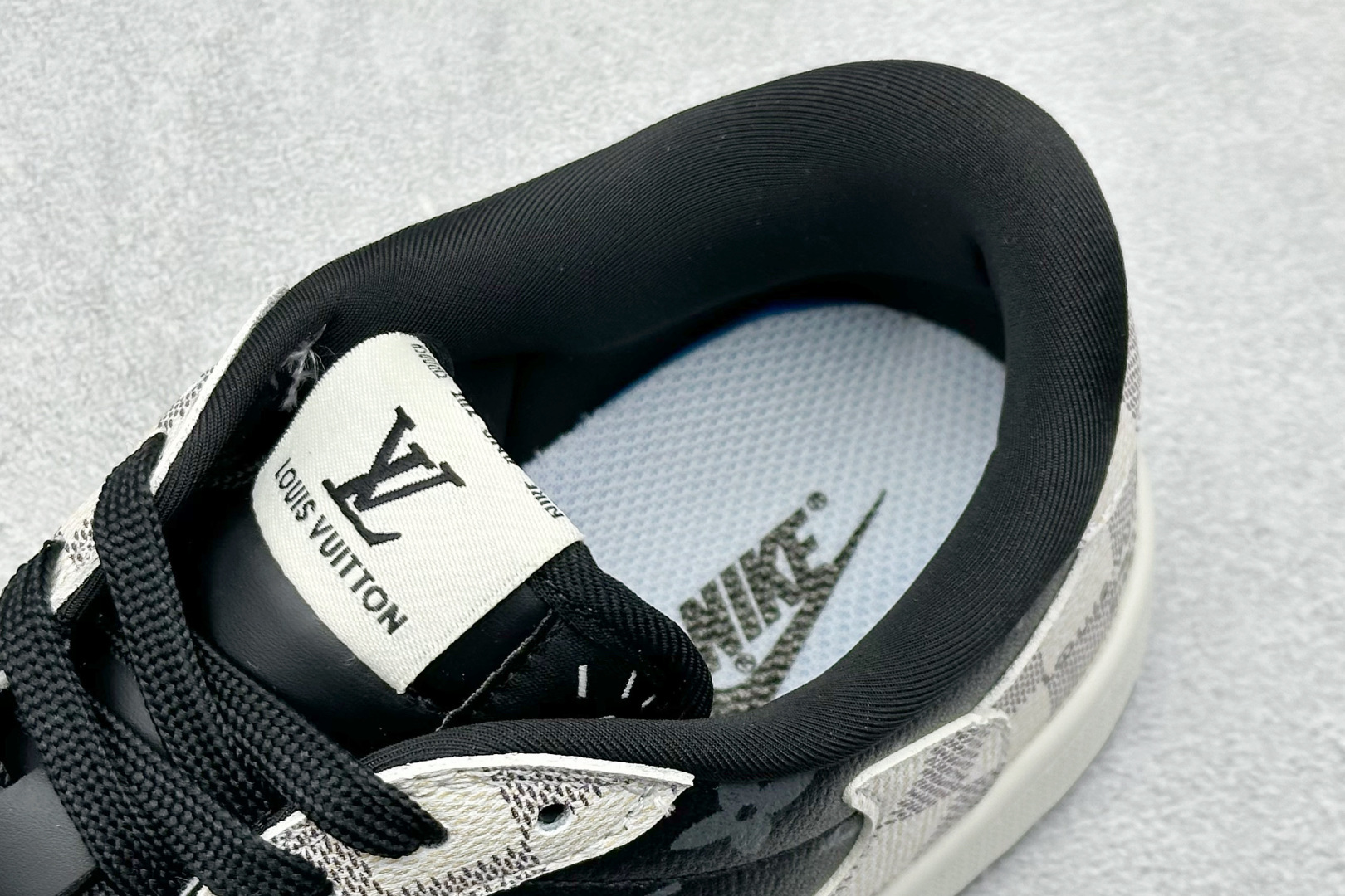 SC版Travis Scott x Fragment Design x Air Jordan 1 Low SP AJ1 乔1 LV联名 格纹雾灰 低帮文化休闲板鞋 SC0601-050