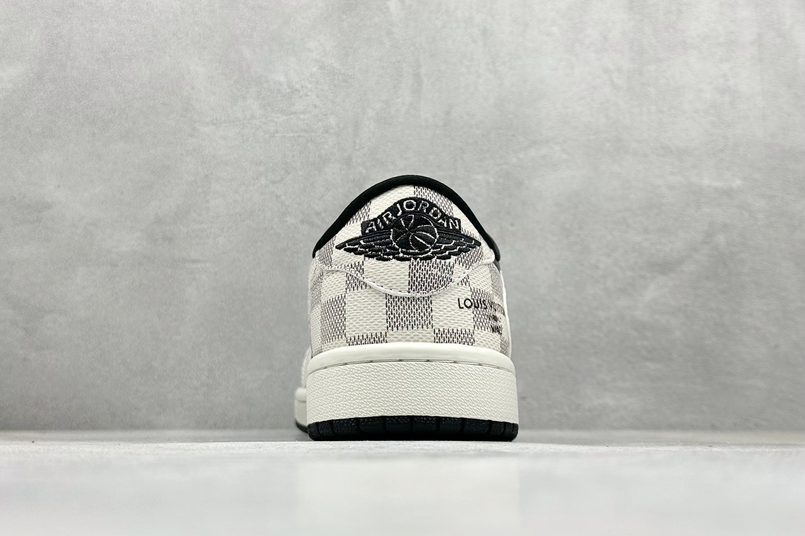 SC版Travis Scott x Fragment Design x Air Jordan 1 Low SP AJ1 乔1 LV联名 格纹雾灰 低帮文化休闲板鞋 SC0601-050