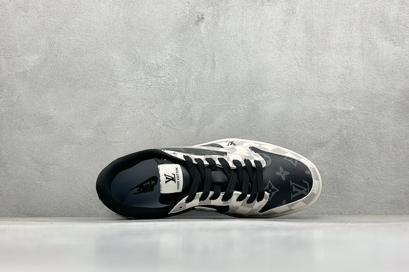 SC版Travis Scott x Fragment Design x Air Jordan 1 Low SP AJ1 乔1 LV联名 格纹雾灰 低帮文化休闲板鞋 SC0601-050