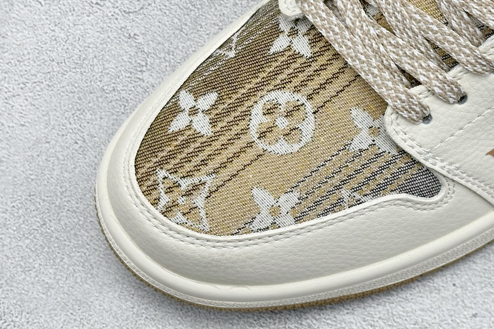 Travis Scott x Fragment Design x Air Jordan 1 Low SP AJ1 乔1 LV联名 低帮文化休闲板鞋 LR2025-008