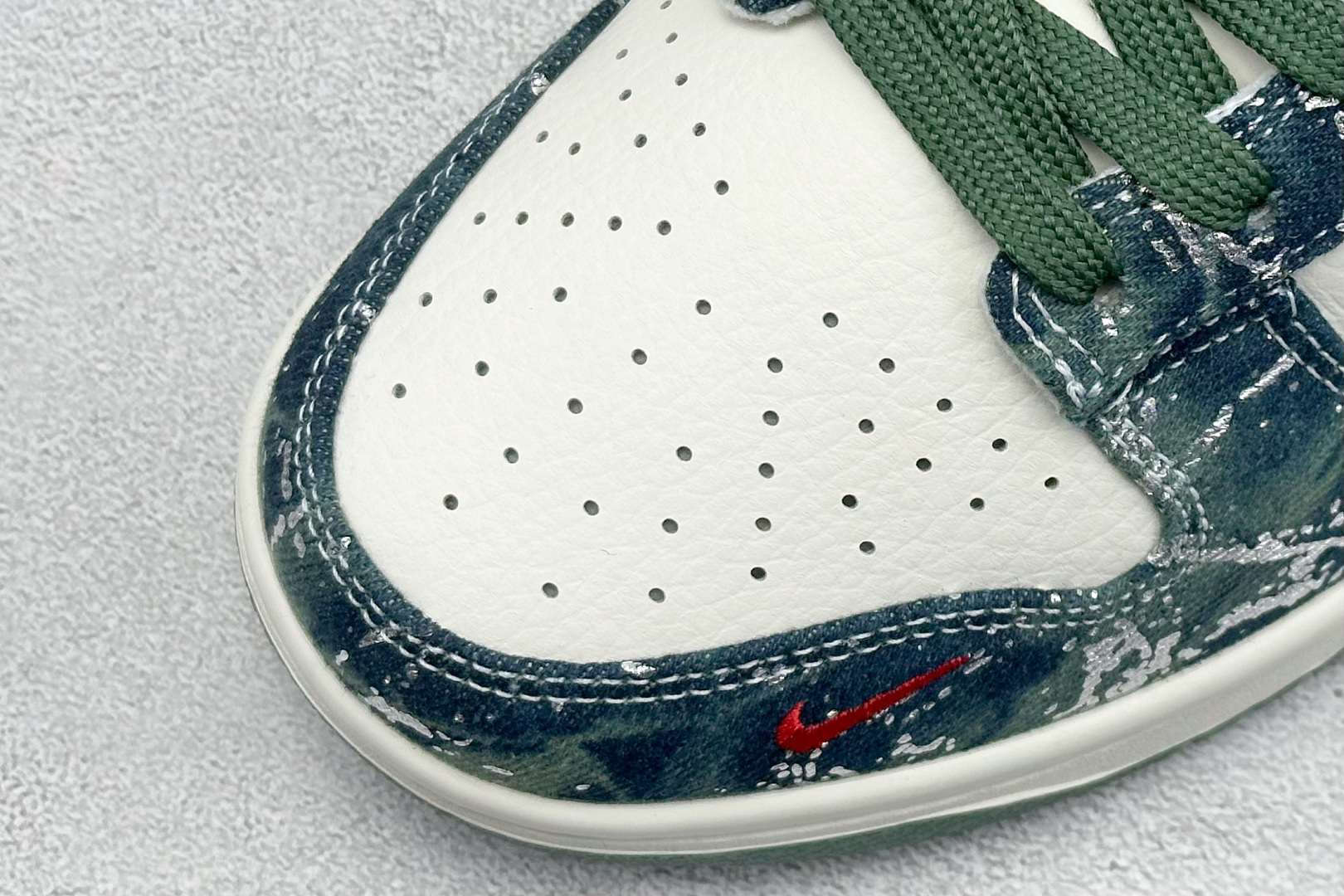 SC版Nike SB Dunk Low BAPE联名 白军绿 周年高端定制 低帮休闲板鞋 SC0601-465