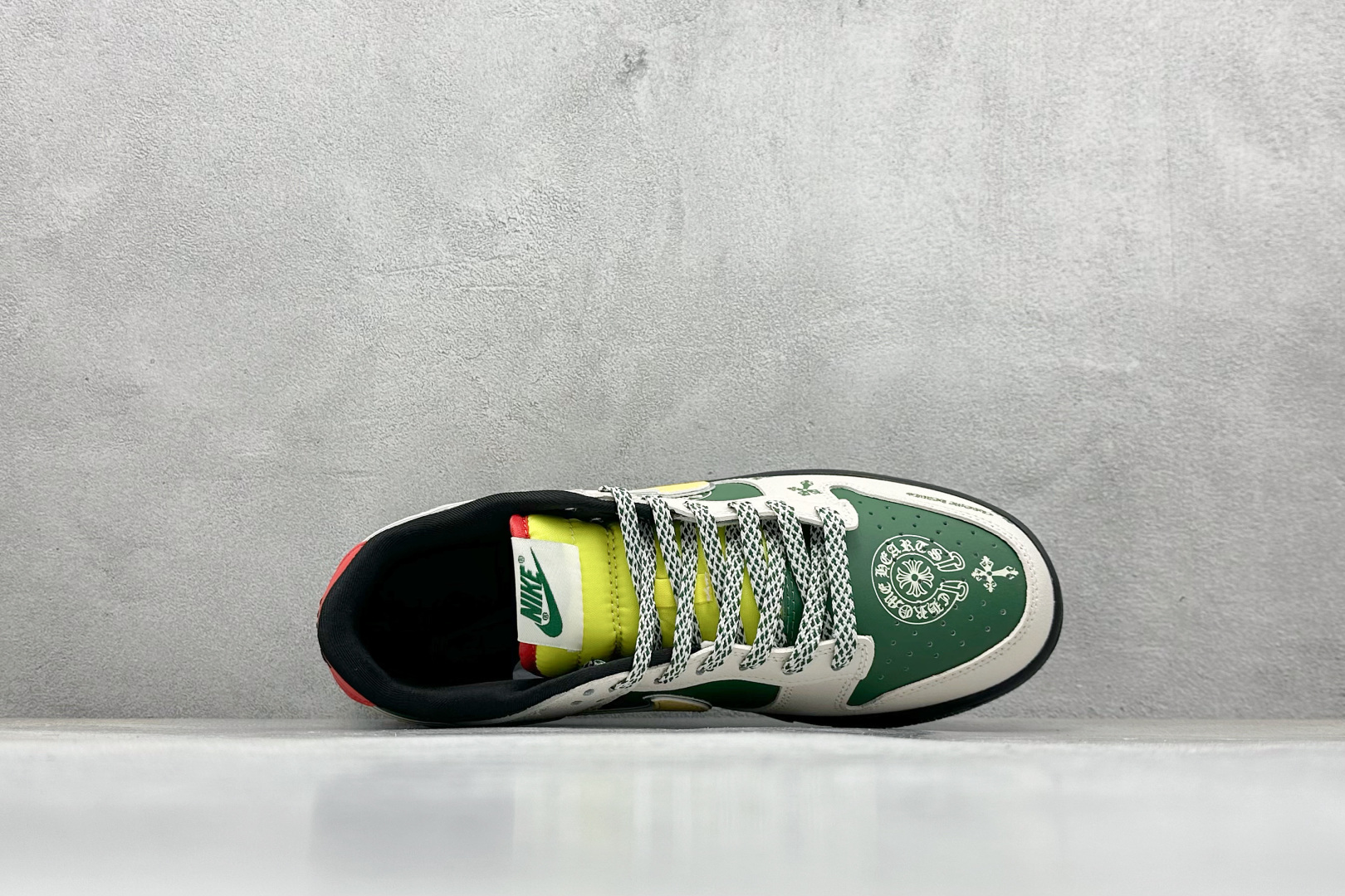 XC版Nike SB Dunk Low“ 克罗心联名——绿黄鬼脸” 周年高端定制 低帮休闲板鞋 DG2025-002