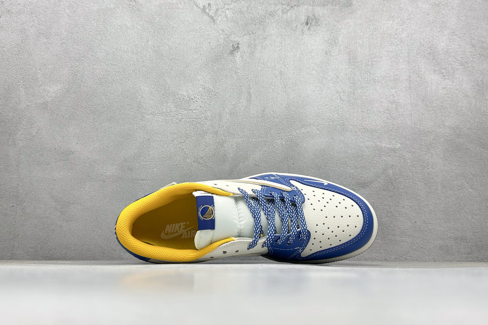 Travis Scott x Nike Air Jordan 1 Low x WARRIORS Air Jordan 1 Low 反转蓝白小勾满天星倒钩 XB1979-012