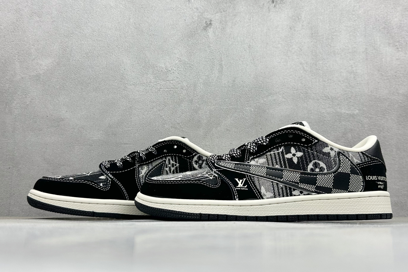 Air Jordan 1 Low AJ1 乔1 LV联名 高端定制 低帮复古篮球鞋 XS2025-063