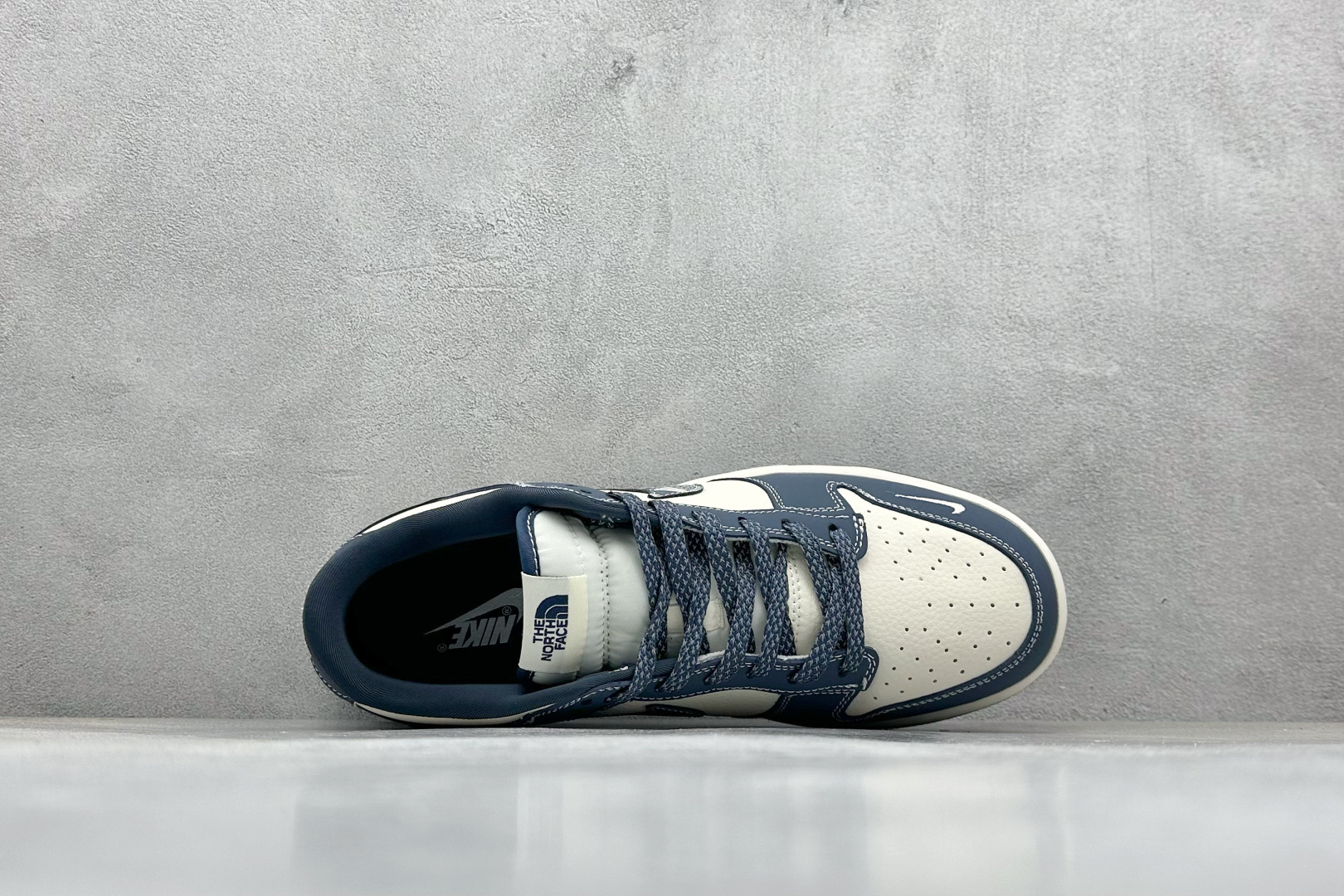 XC版Nike SB Dunk Low“ 北面联名——水墨蓝” 周年高端定制 低帮休闲板鞋 DG2025-003