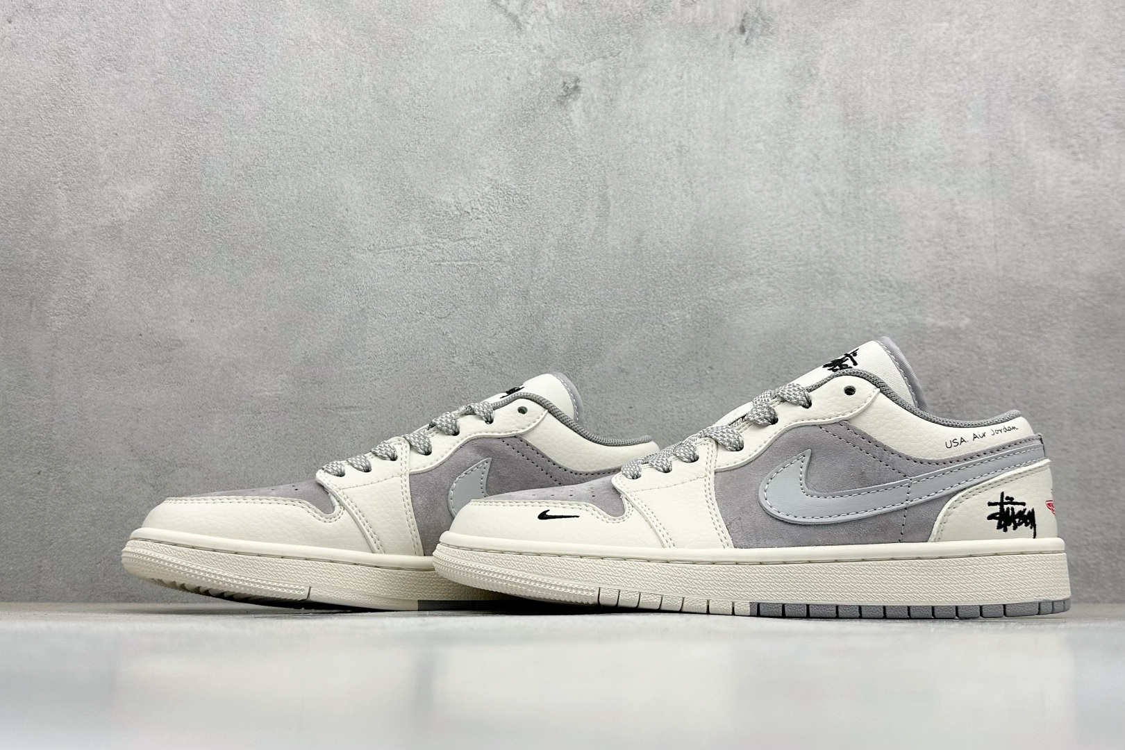 福利特价 Air Jordan 1 Low 斯图西联名 高端定制 低帮复古篮球鞋#定制鞋盒 大厂纯原品质