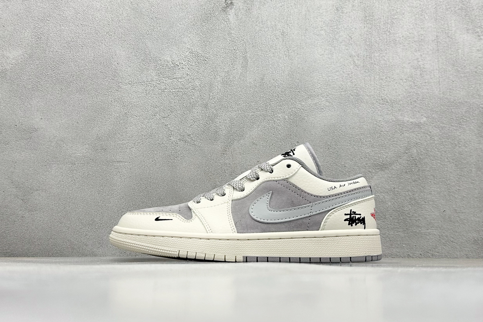 福利特价 Air Jordan 1 Low 斯图西联名 高端定制 低帮复古篮球鞋#定制鞋盒 大厂纯原品质