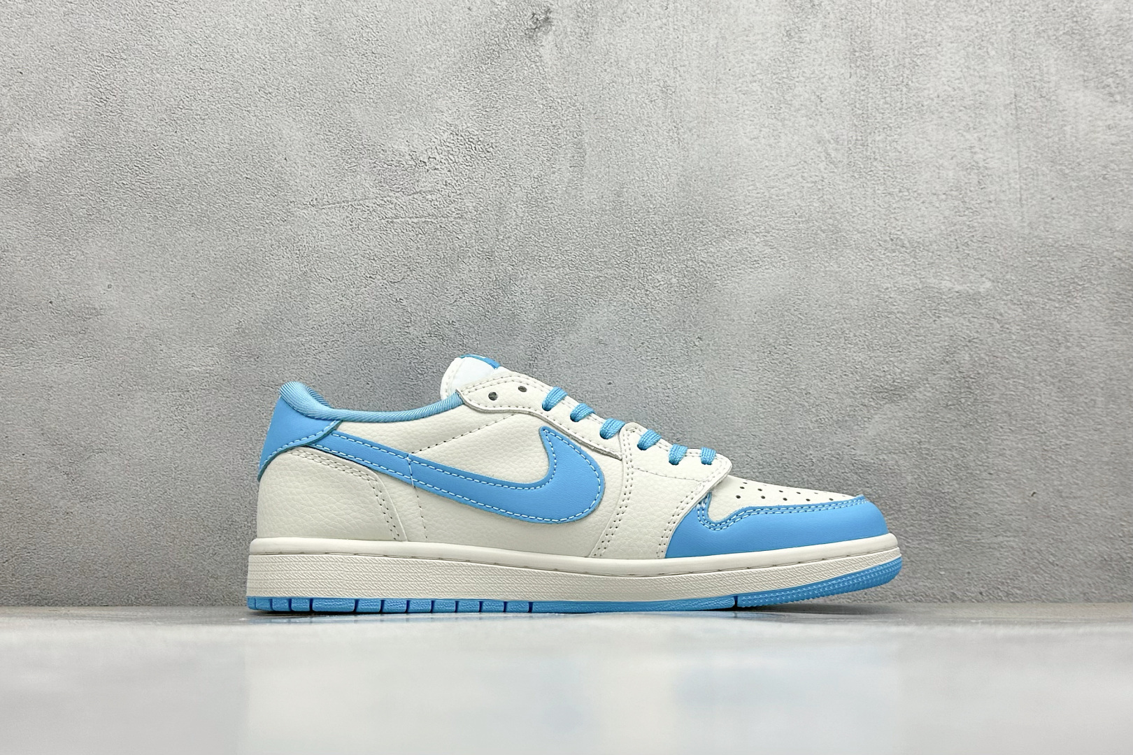 Travis Scott x Fragment Design x Air Jordan 1 Low SP AJ1 乔1 米蓝色 低帮文化休闲板鞋 JW1188-165