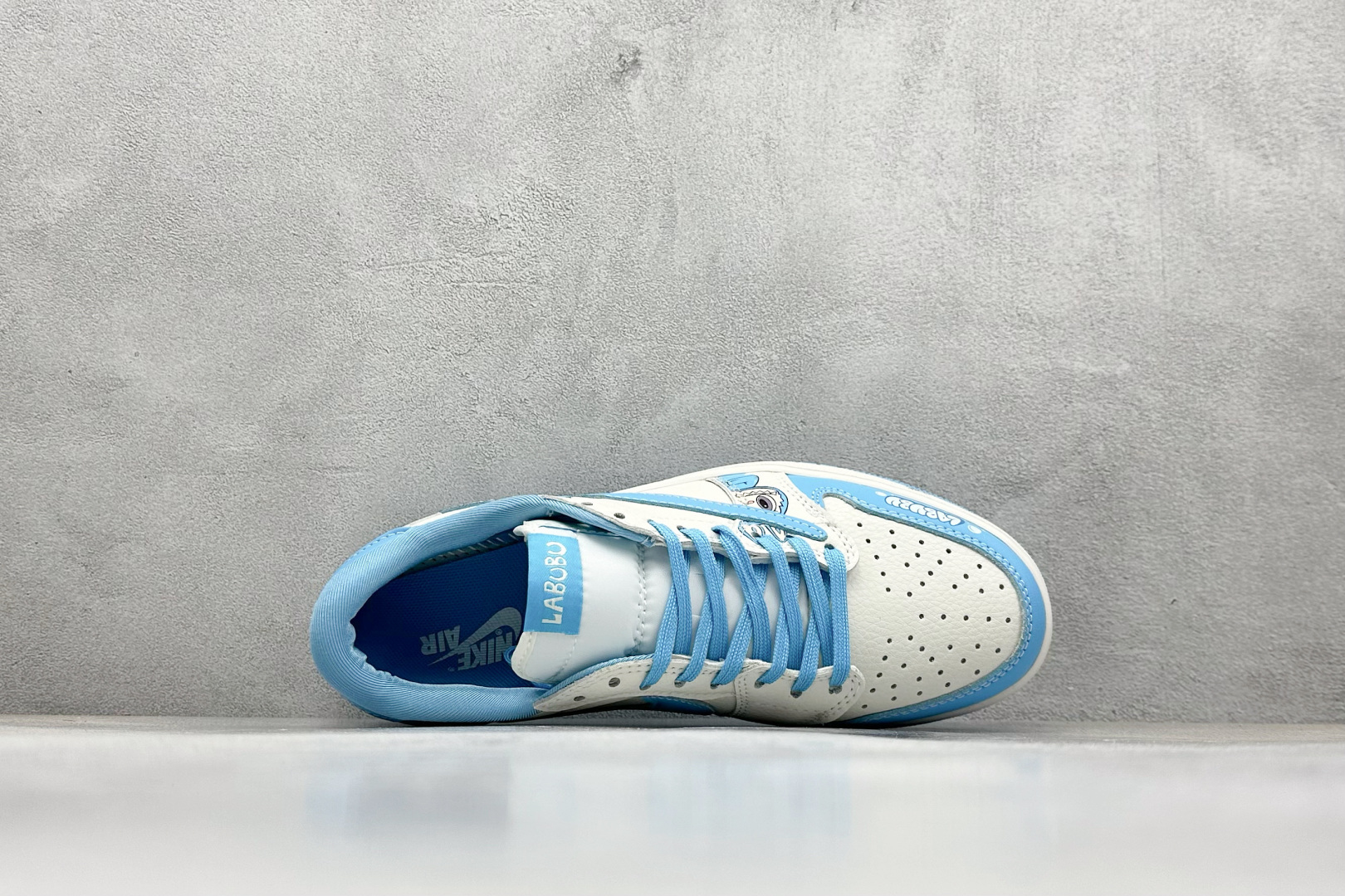 Travis Scott x Fragment Design x Air Jordan 1 Low SP AJ1 乔1 米蓝色 低帮文化休闲板鞋 JW1188-165