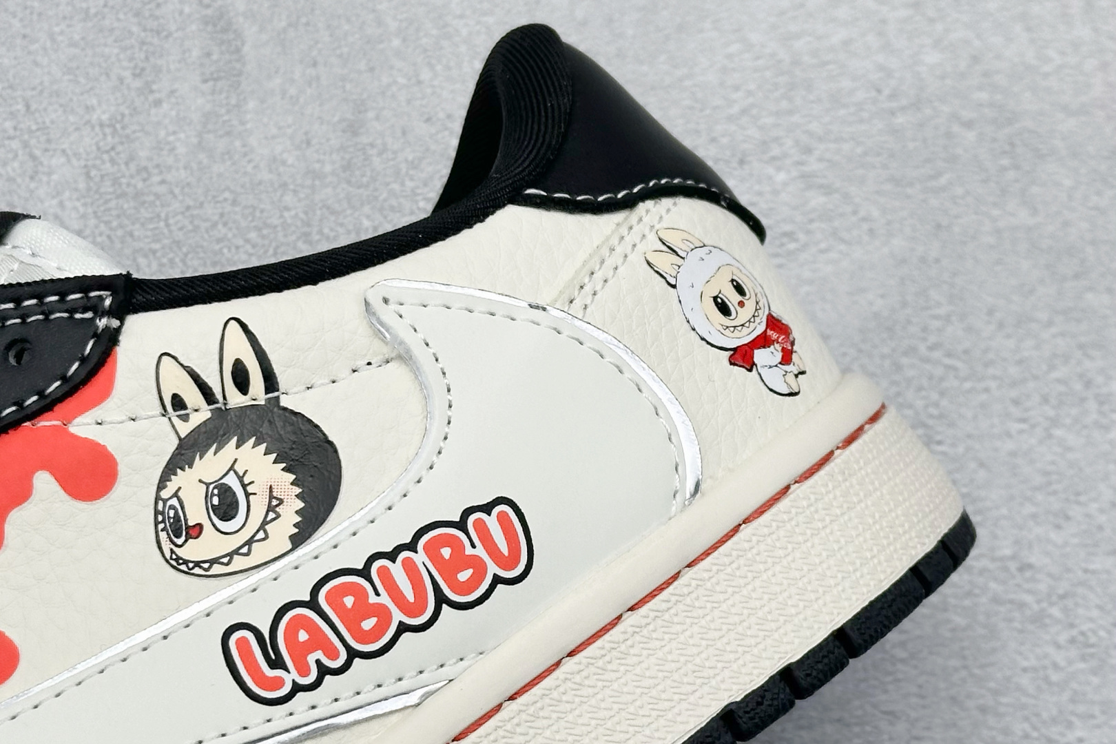 XC版Travis Scott x Fragment Design x Jordan Air Jordan 1 Low SP “黑泼墨拉布布” DZ5899-019