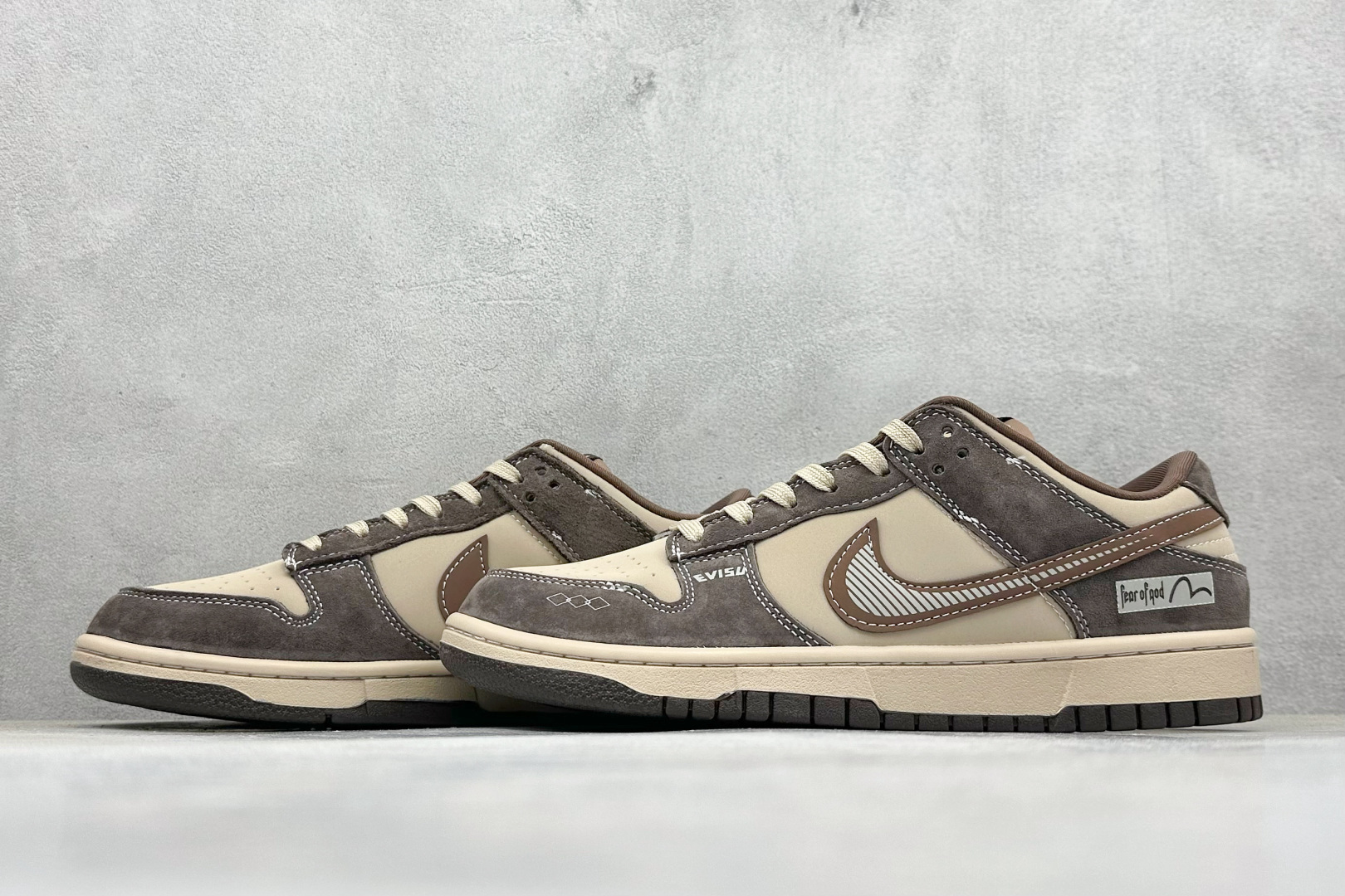 XC版Nike SB Dunk Low“ 灰棕” 周年高端定制 低帮休闲板鞋 DG2025-001