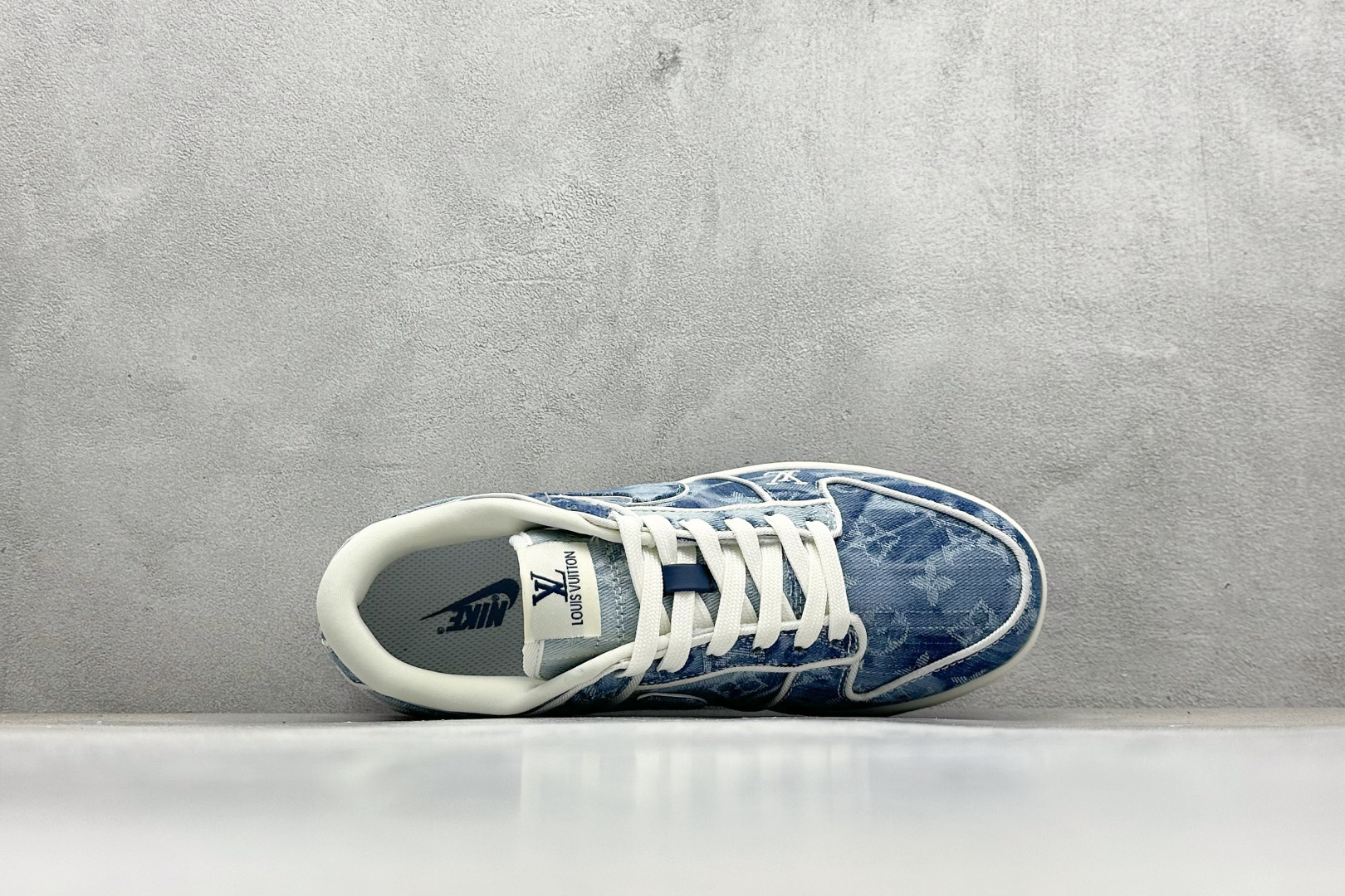 SC版Nike SB Dunk Low LV联名 淡蓝牛仔 周年高端定制 低帮休闲板鞋 SC0601-468