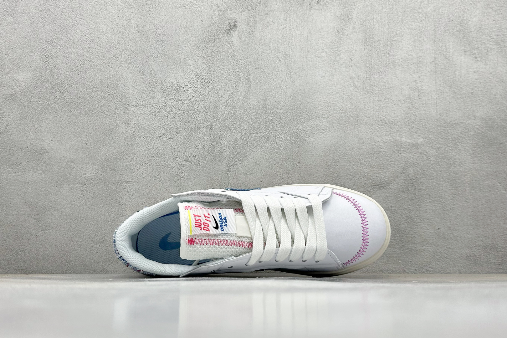 PG版Nike Blazer low 77 JUMBO 开括者大勾低帮休闲板鞋 FJ7741-141