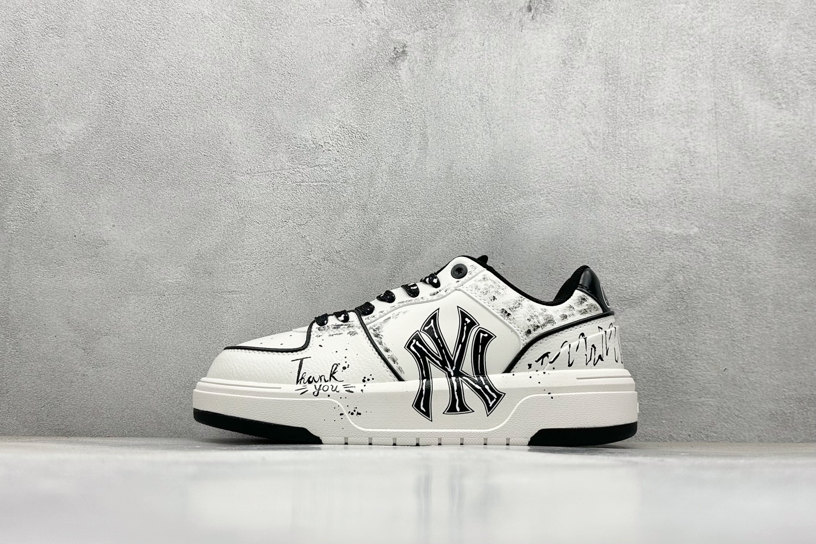 260 MLB NY 印花网红学长鞋 定制涂鸦恶作剧 内增高6cm 3ASXCA12N