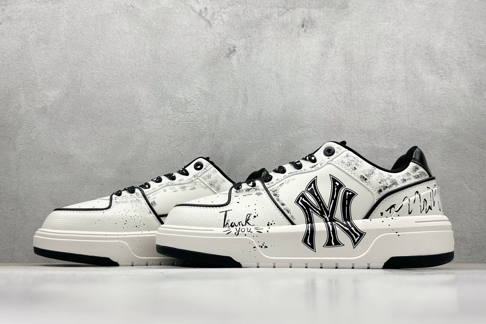 260 MLB NY 印花网红学长鞋 定制涂鸦恶作剧 内增高6cm 3ASXCA12N