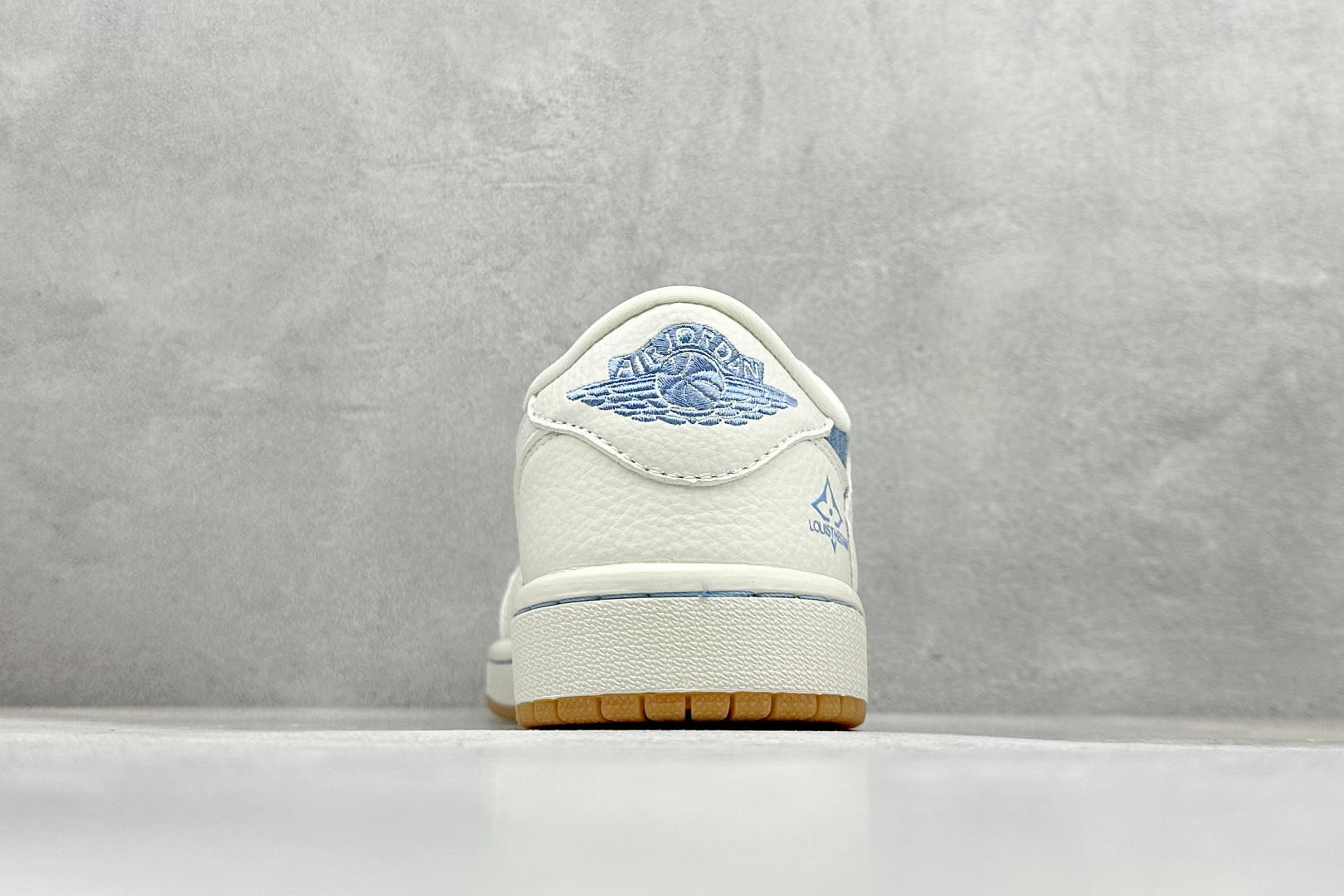 SC版Travis Scott x Fragment Design x Air Jordan 1 Low SP AJ1 乔1 LV联名 白蓝牛仔 低帮文化休闲板鞋 SC0601-053