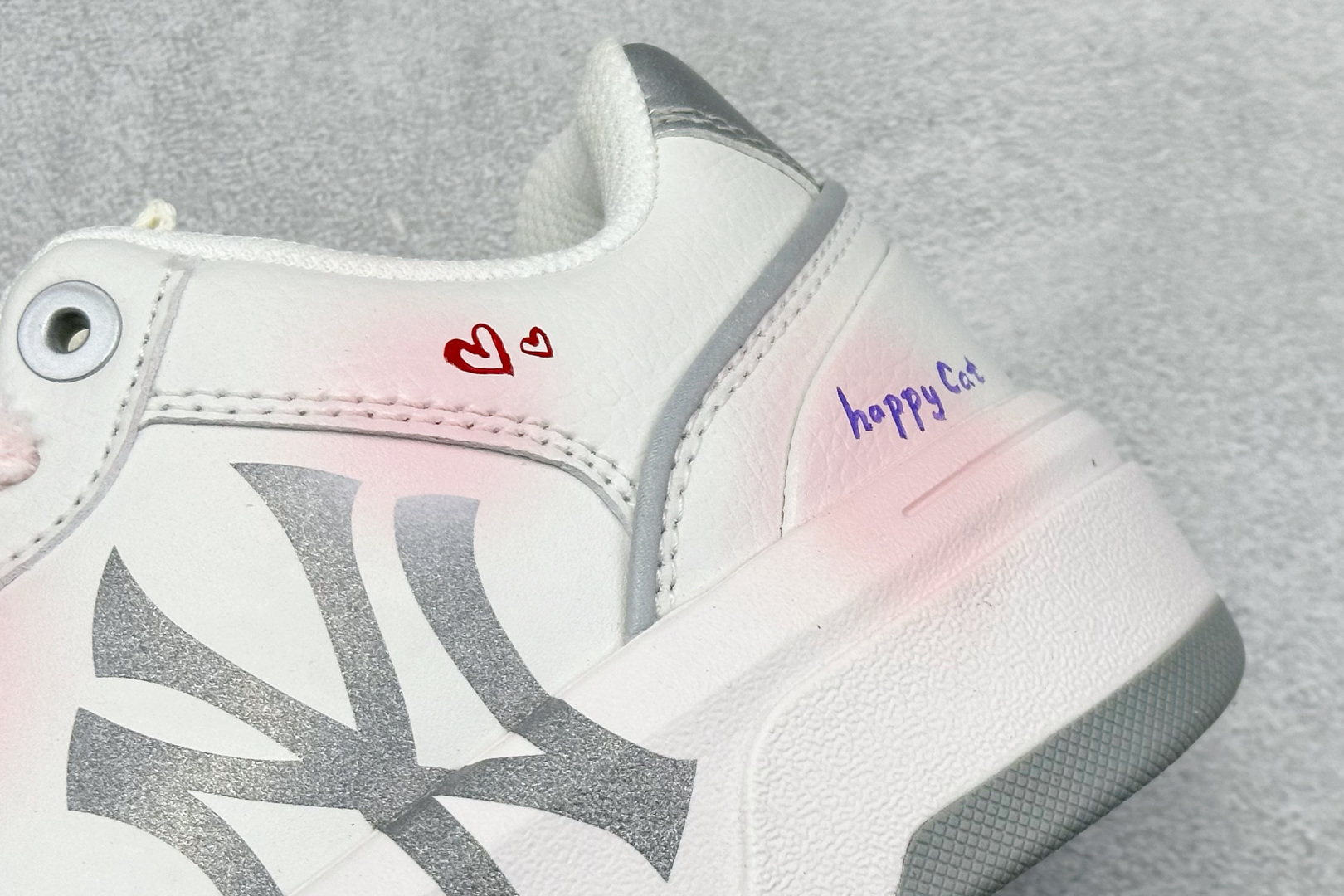 260 MLB NY 印花网红学长鞋 定制涂鸦恶作剧 内增高6cm 3ASXCA12N