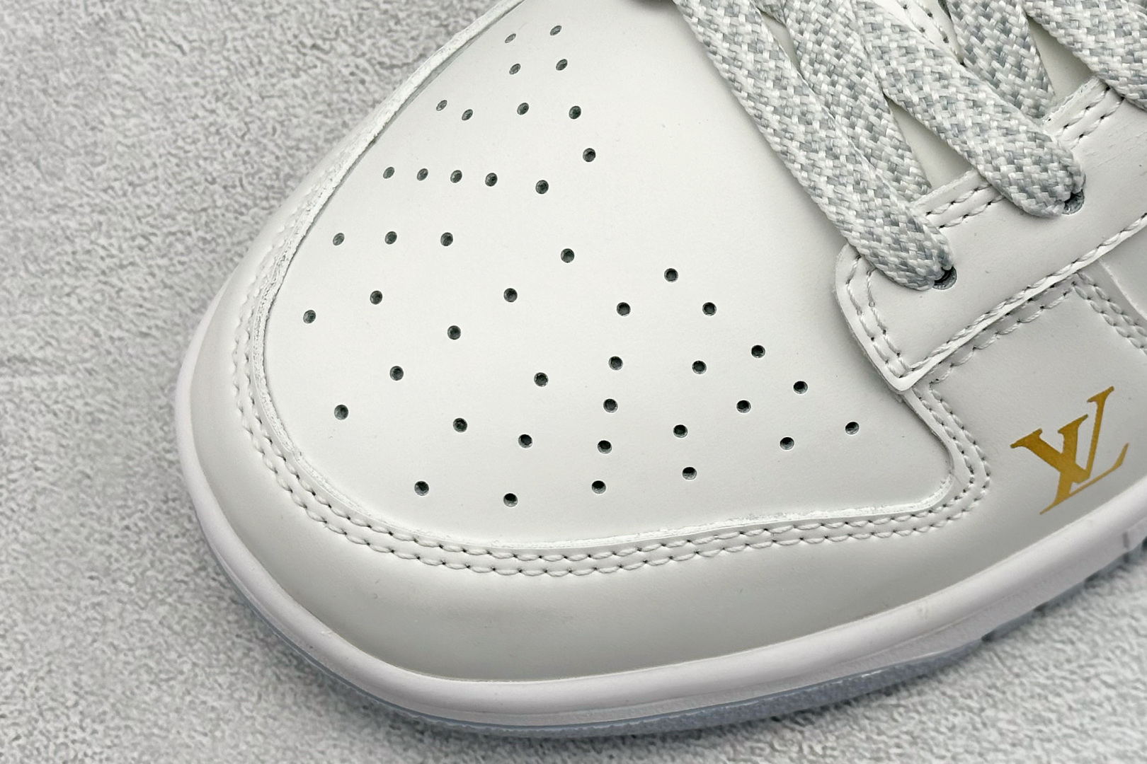 XC版Nike SB Dunk Low LV联名 灰牛仔勾 周年高端定制 低帮休闲板鞋 CS1688-126