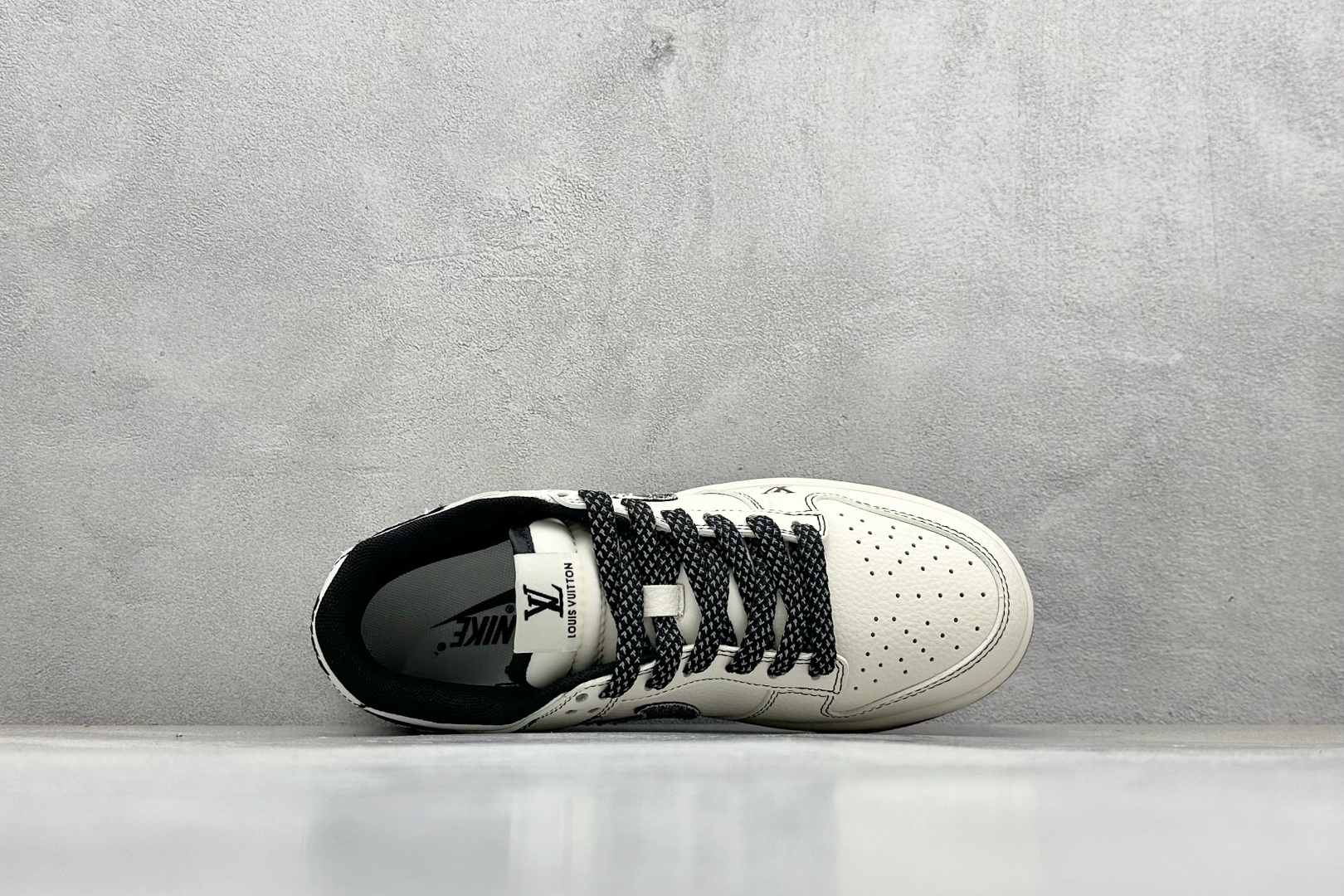 Nike SB Dunk Low LV联名 米黑牛仔勾 周年高端定制 低帮休闲板鞋 JP1628-027