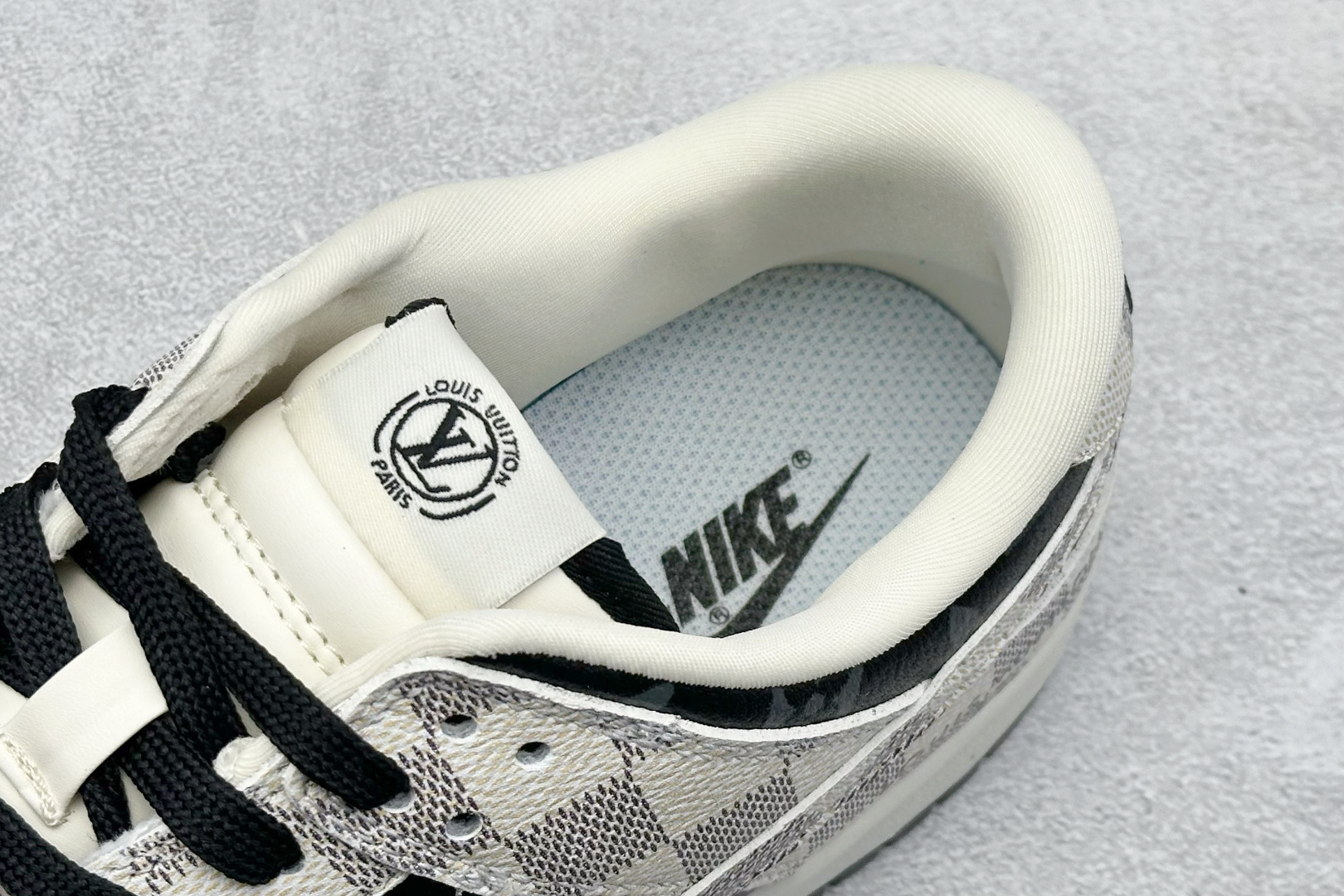 280 SC版Nike SB Dunk Low“LV联名——格纹雾灰” 高端定制 低帮休闲板鞋 SC0601-452