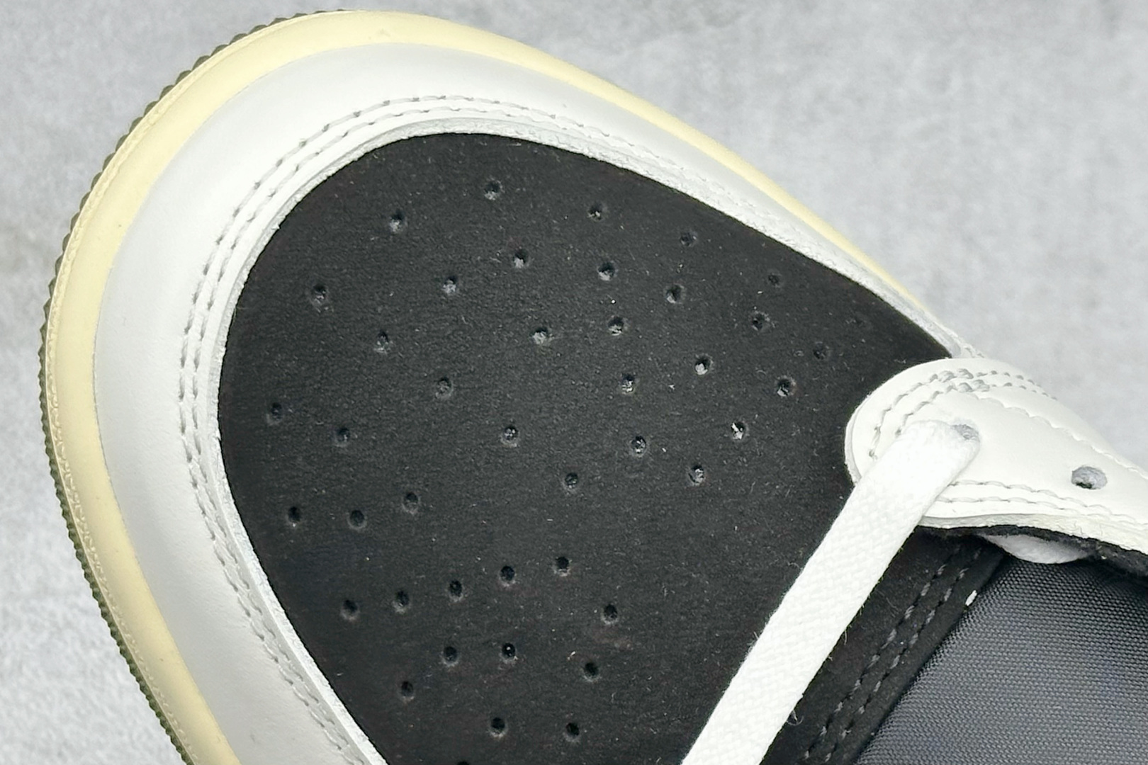 终端放店新F版Fragment x TS x Air Jordan 1 Low 三方联名低帮倒勾板鞋橄榄
