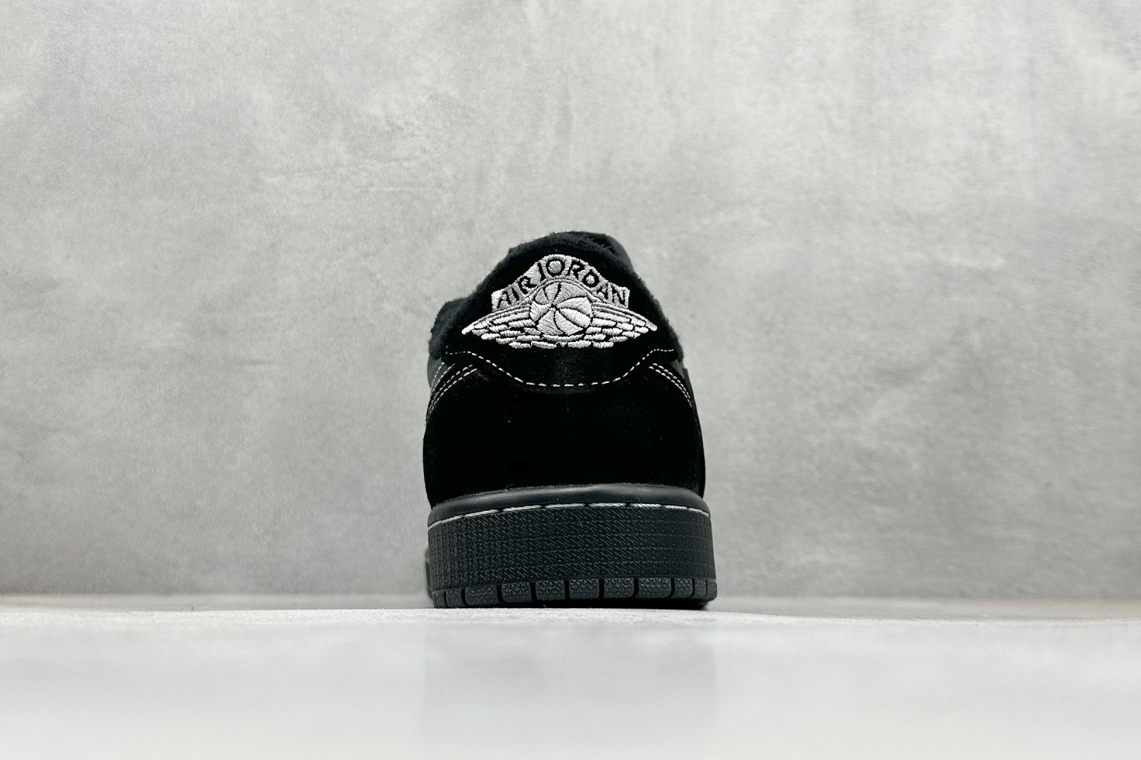 终端放店新F版Fragment x TS x Air Jordan 1 Low 三方联名低帮倒勾板鞋黑武